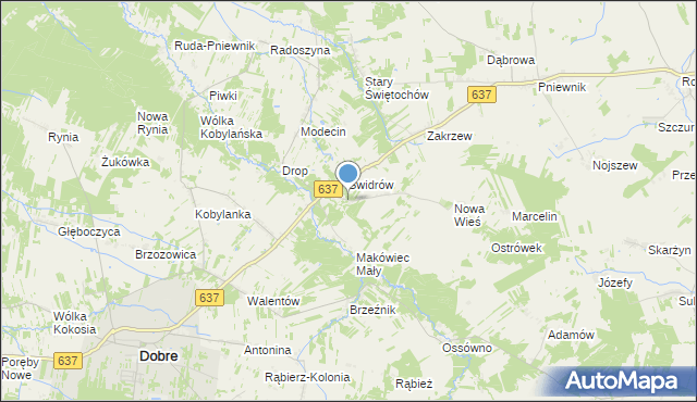 mapa Makówiec Duży, Makówiec Duży na mapie Targeo